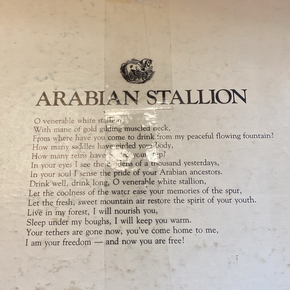 Vintage 80’s  WHITE ARABIAN STALLION JIGSAW PUZZLE, SPRINGBOK, 1000 PIECES. - Picture 13 of 14